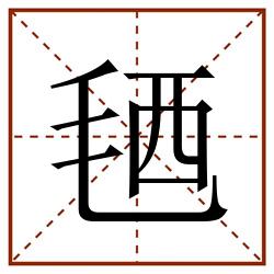 毢田字格_毢田字格书写_毢田字格笔顺_毢田字格字帖_毢田字格模板