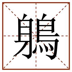 鵢田字格_鵢田字格书写_鵢田字格笔顺_鵢田字格字帖_鵢田字格模板