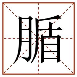 腯田字格_腯田字格书写_腯田字格笔顺_腯田字格字帖_腯田字格模板