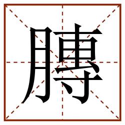 膞田字格_膞田字格书写_膞田字格笔顺_膞田字格字帖_膞田字格模板