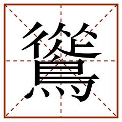 䳷田字格_䳷田字格书写_䳷田字格笔顺_䳷田字格字帖_䳷田字格模板