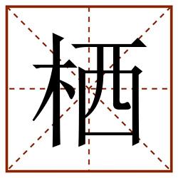栖田字格_栖田字格书写_栖田字格笔顺_栖田字格字帖_栖田字格模板