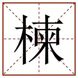 楝田字格筆順,楝田字格筆順怎麼寫,楝田字格字帖,楝田字格模板,楝讀音