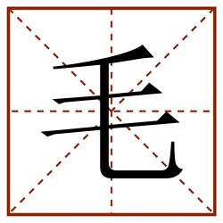 毛田字格_毛田字格书写_毛田字格笔顺_毛田字格字帖_毛田字格模板