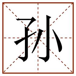 孙田字格_孙田字格书写_孙田字格笔顺_孙田字格字帖_孙田字格模板