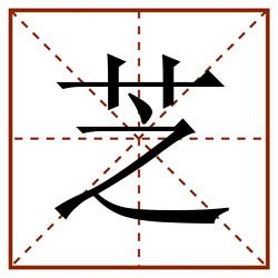 芝田字格_芝田字格书写_芝田字格笔顺_芝田字格字帖_芝田字格模板