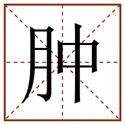 肿田字格_肿田字格书写_肿田字格笔顺_肿田字格字帖_肿田字格模板